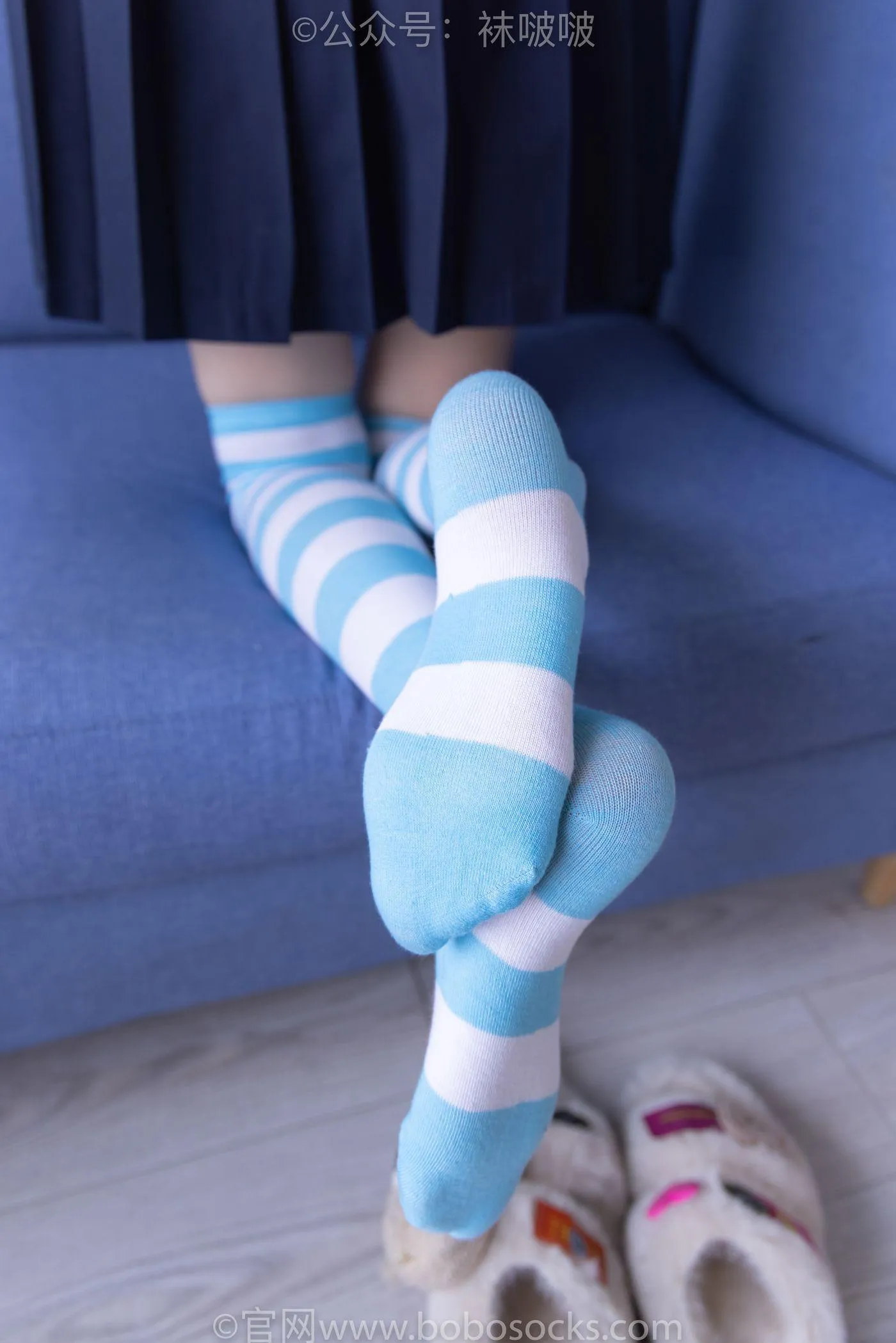 [BoBoSocks袜啵啵]NO.070 稚予-皮鞋、拖鞋、过膝袜、白棉袜 [148P]插图8